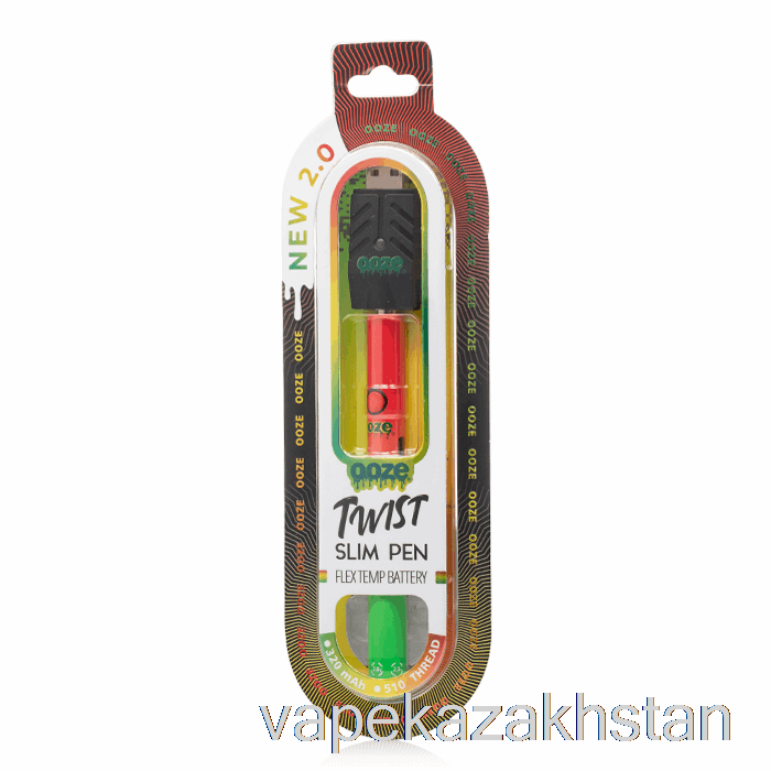 Vape Smoke Ooze Slim Twist Pen 2.0 Flex Temp Battery Rasta